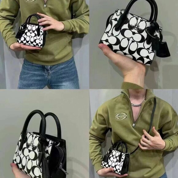 COACH Andrea Mini Carryall In Signature Canvas CO973 - Picture 5 of 11